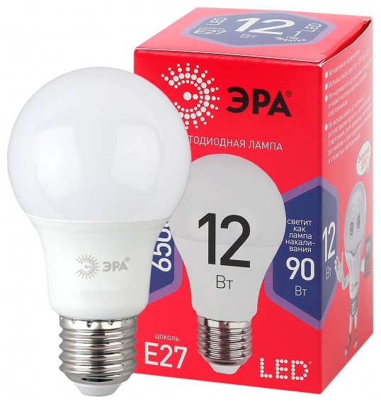 Лампочка ЭРА LED A60-12W-865-E27 12W E27 1 шт