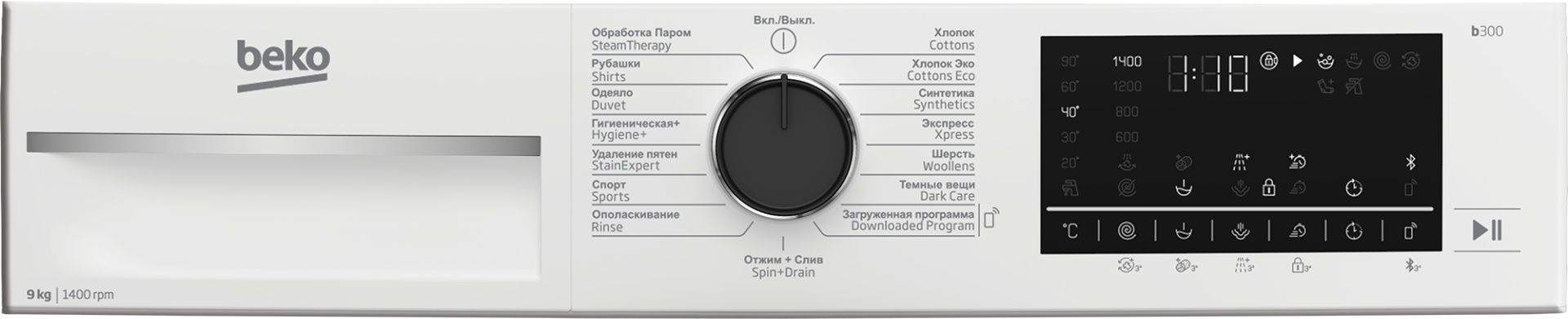 Стиральная машина BEKO B3WFT5942W белый