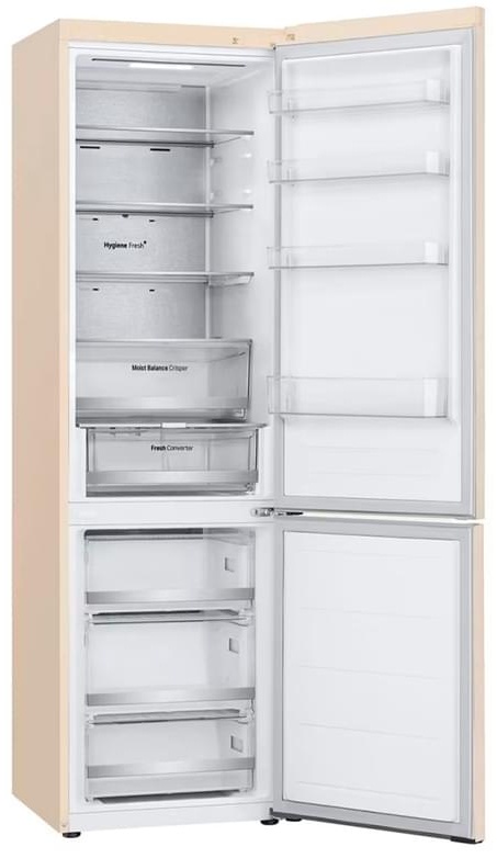 Холодильник LG GC-B509FEPW бежевый
