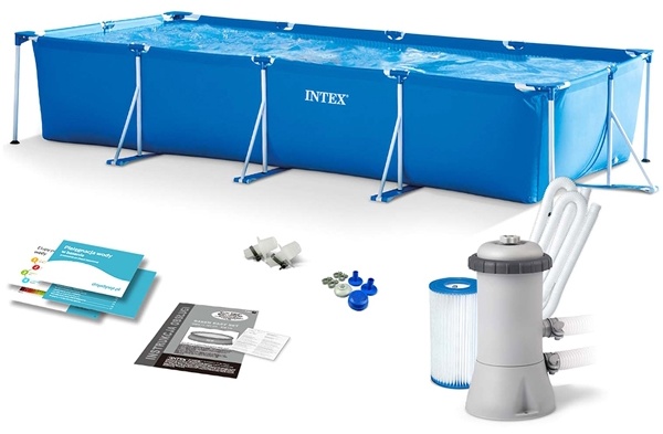 Бассейн каркасный Intex Rectangular Frame Pool 28274NP, 450x220x84 см