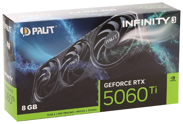 Видеокарта Palit RTX 5060 Ti Infinity 3 (NE7506T019P1-GB2062S) 8 Гб
