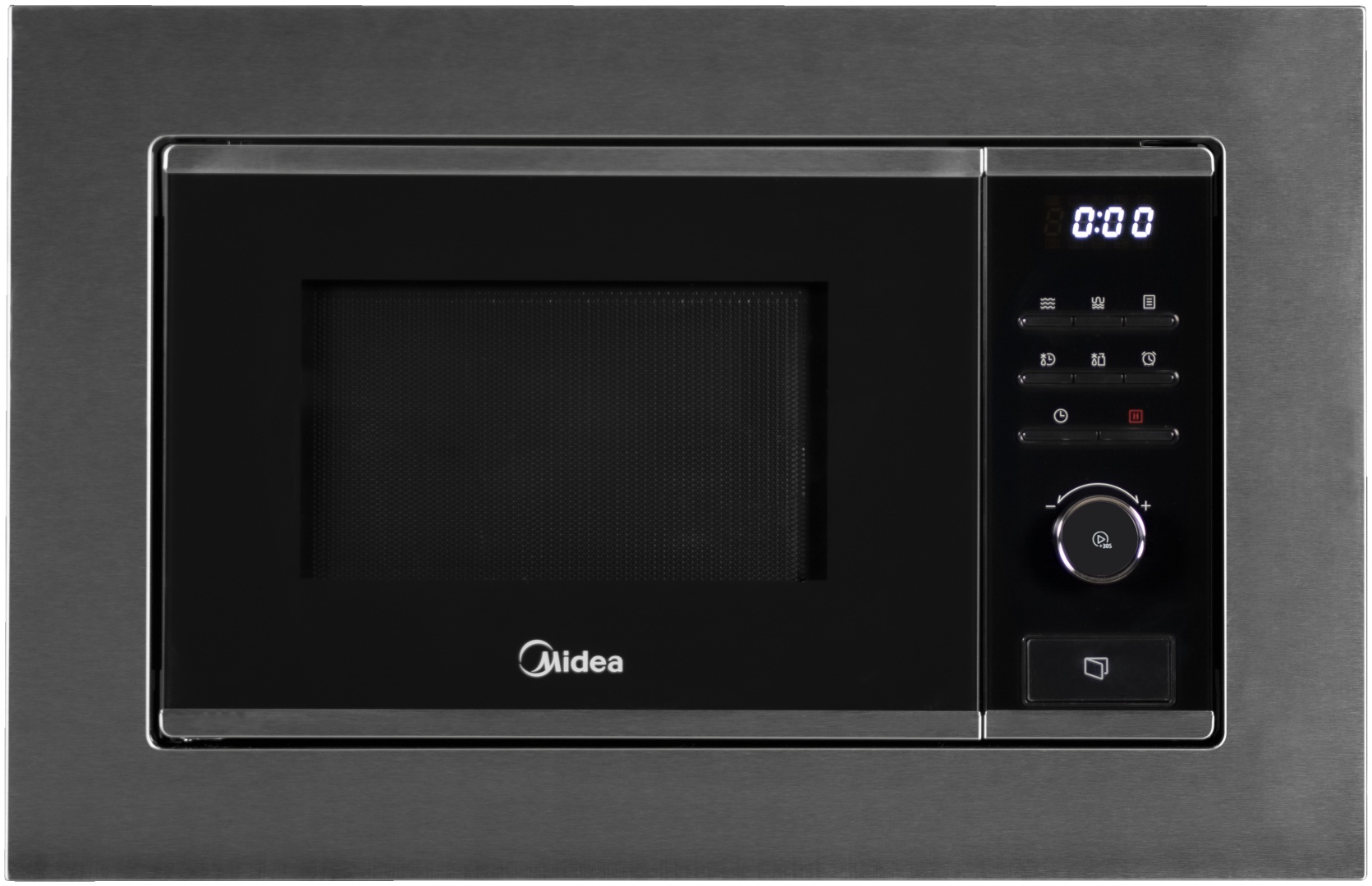 Микроволновая печь Midea MMWB204BB-SS стальной, черный