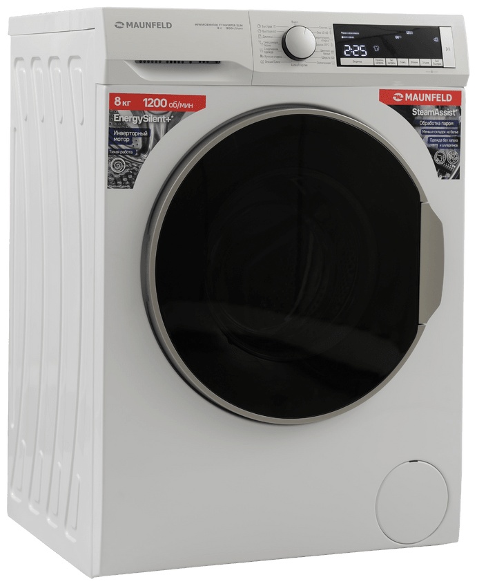 Стиральная машина MAUNFELD MFWM128WH300 ST INVERTER SLIM белый