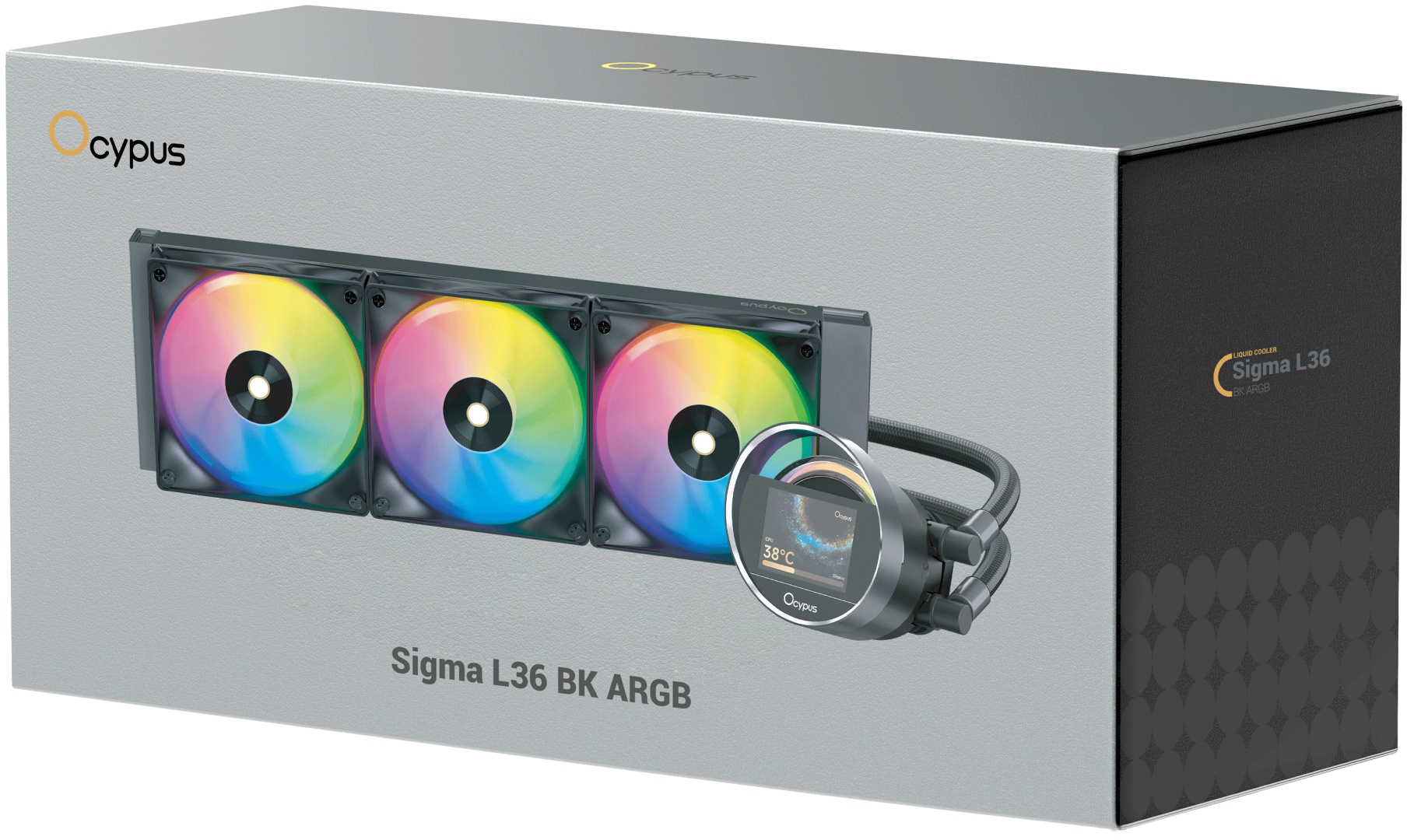 Ocypus Sigma L36 BK ARGB, Sigma-L36-BK3AAWWN00X-GL черный