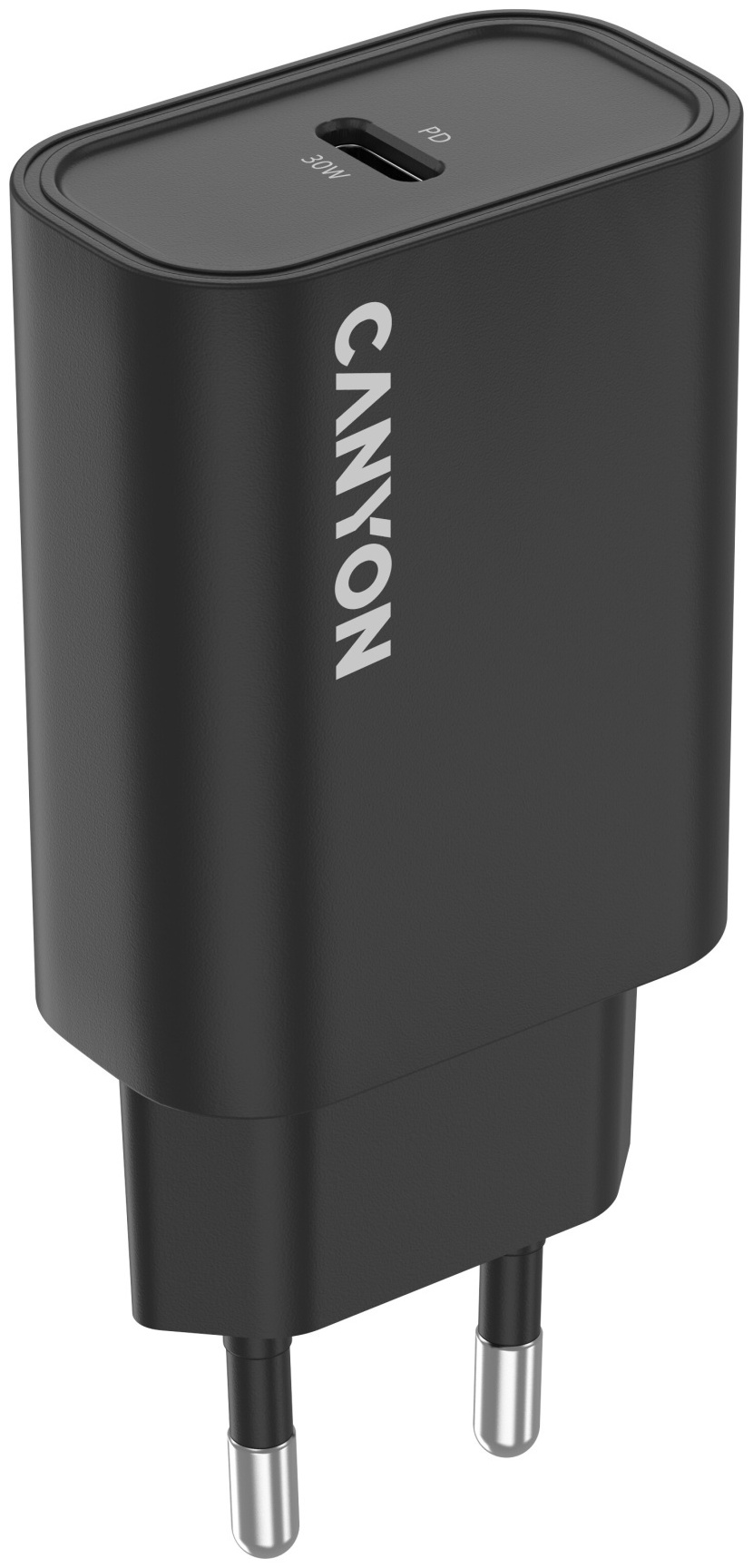 Зарядное устройство Canyon OnCharge 30CL Max CNE-CHA30CLB USB Type-C 30 Вт черный