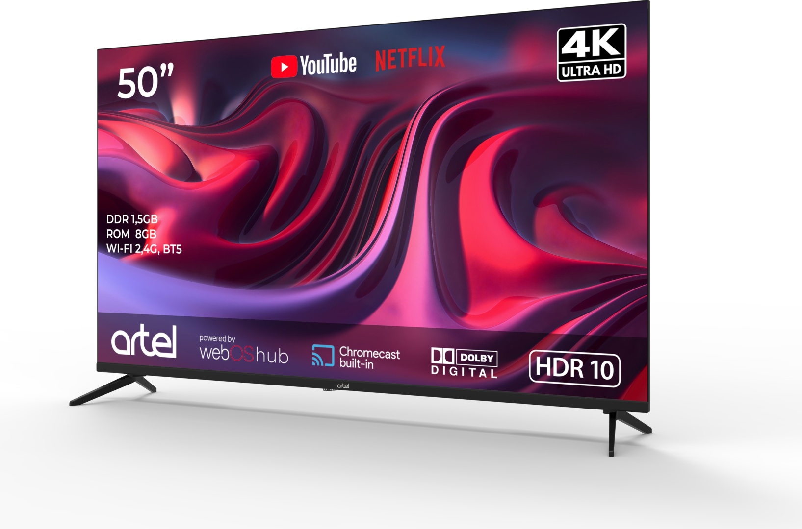 Телевизор Artel A50MQA800 127 см черный