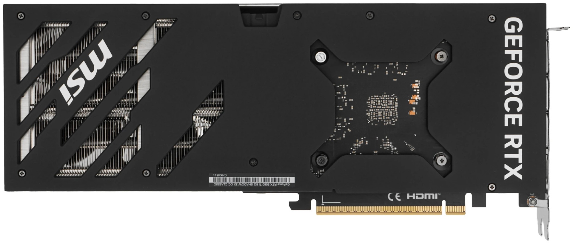 Видеокарта MSI GeForce RTX 5060 Ti SHADOW 3X OC CLASSIC RTX 5060 Ti 8G SHADOW 3X OC CLASSIC 8 Гб