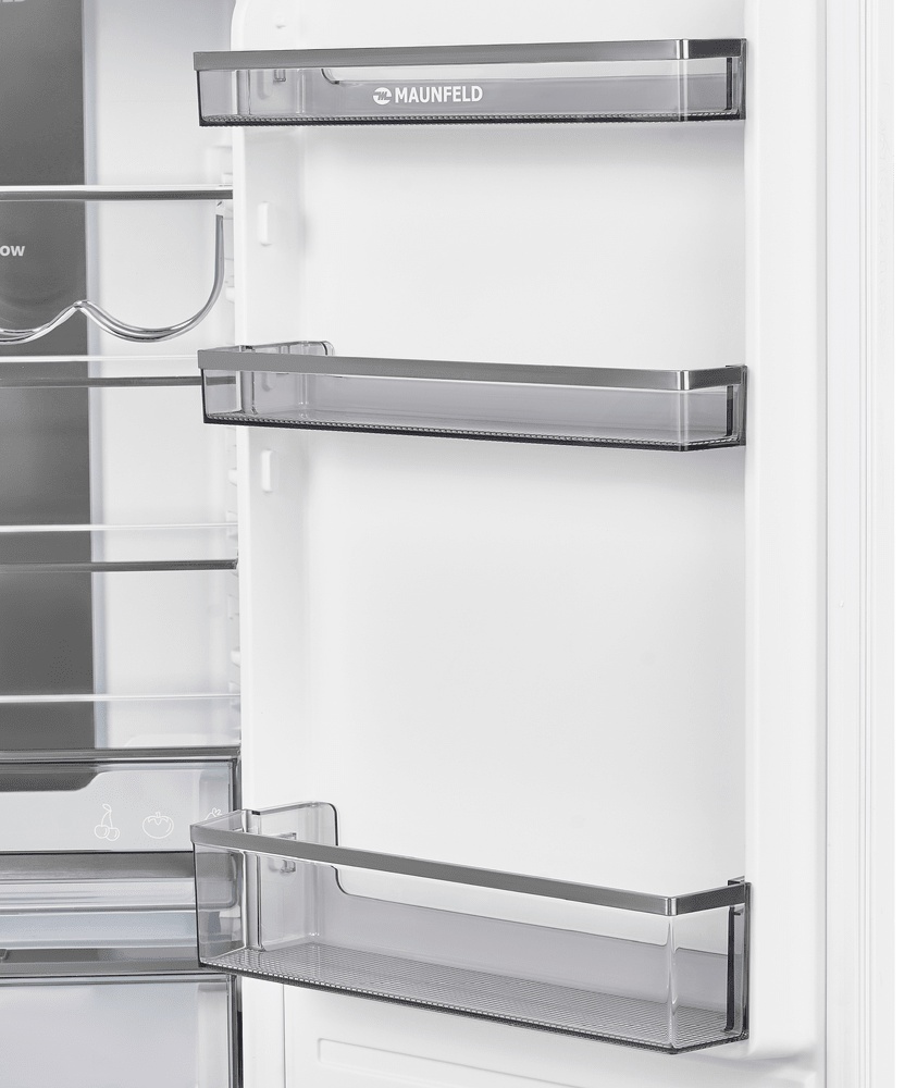 Холодильник MAUNFELD MBF17754NFWHGR LUX Inverter белый