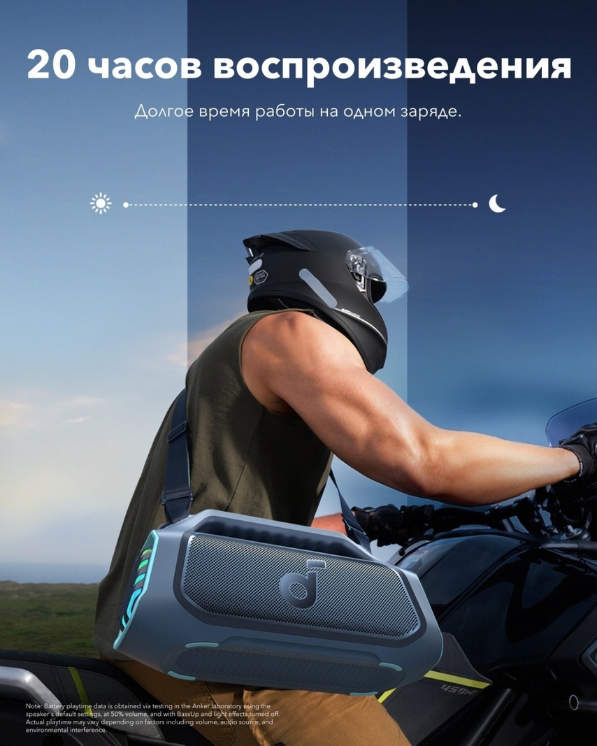 Портативная колонка Soundcore Boom 2 Plus синий