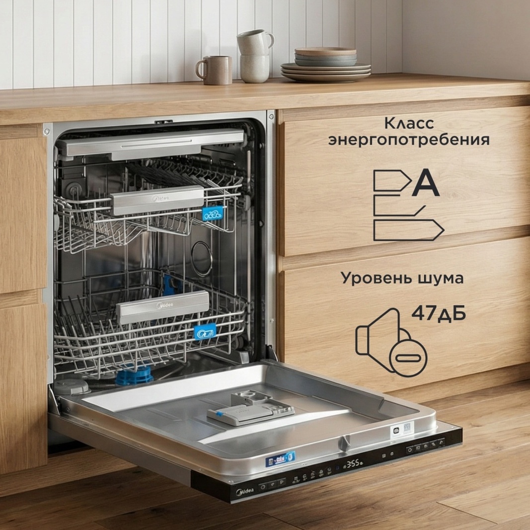 Посудомоечная машина Midea MID45S340i-C серый