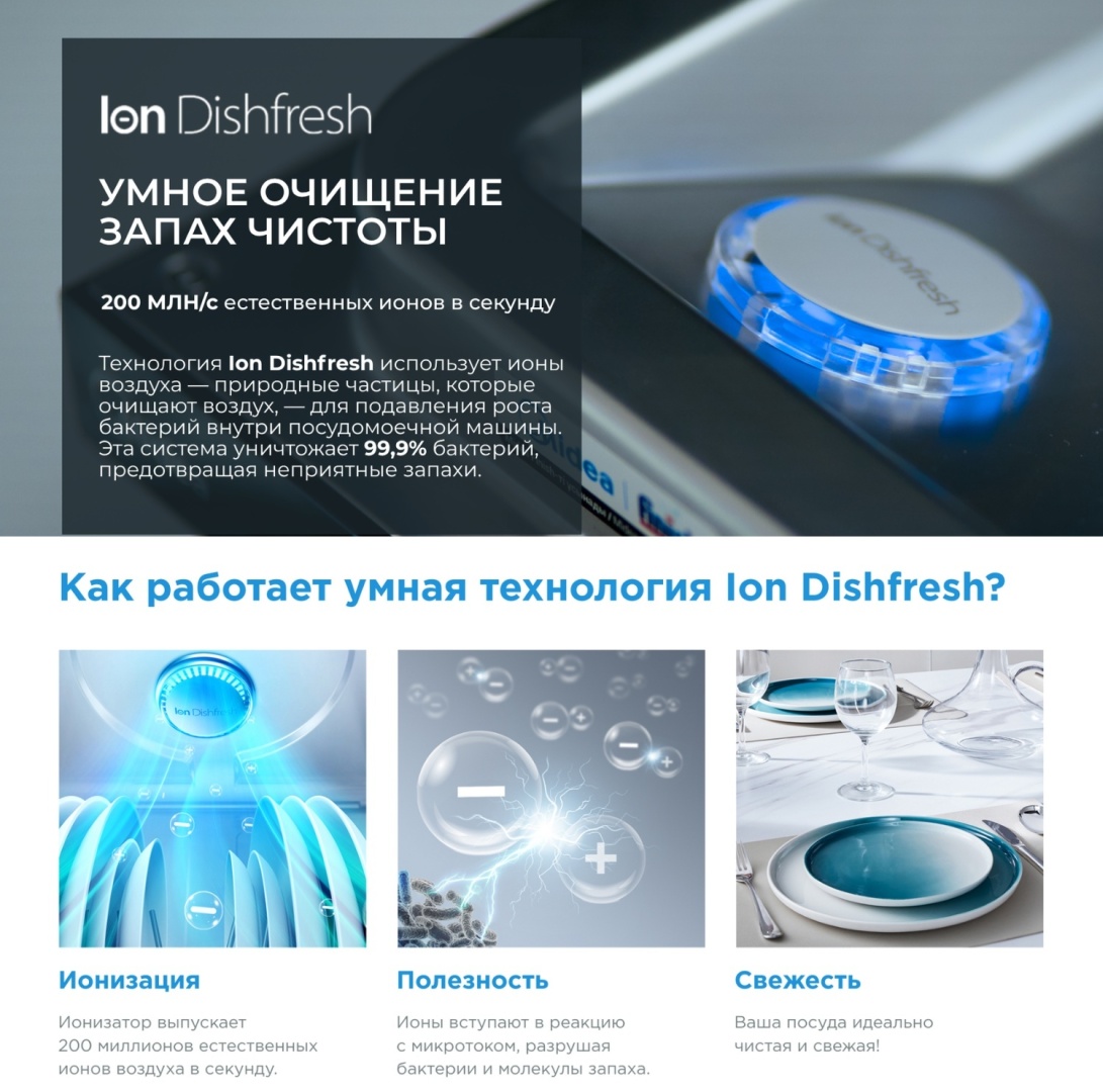 Посудомоечная машина Midea MFD45S160Si-C серый