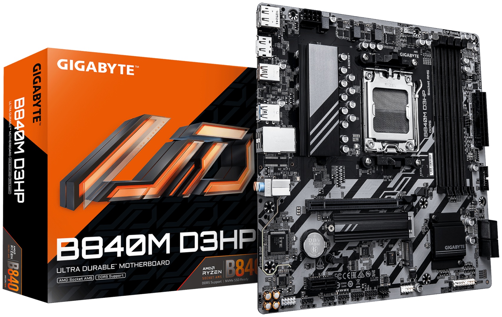 Материнская плата GIGABYTE B840M D3HP