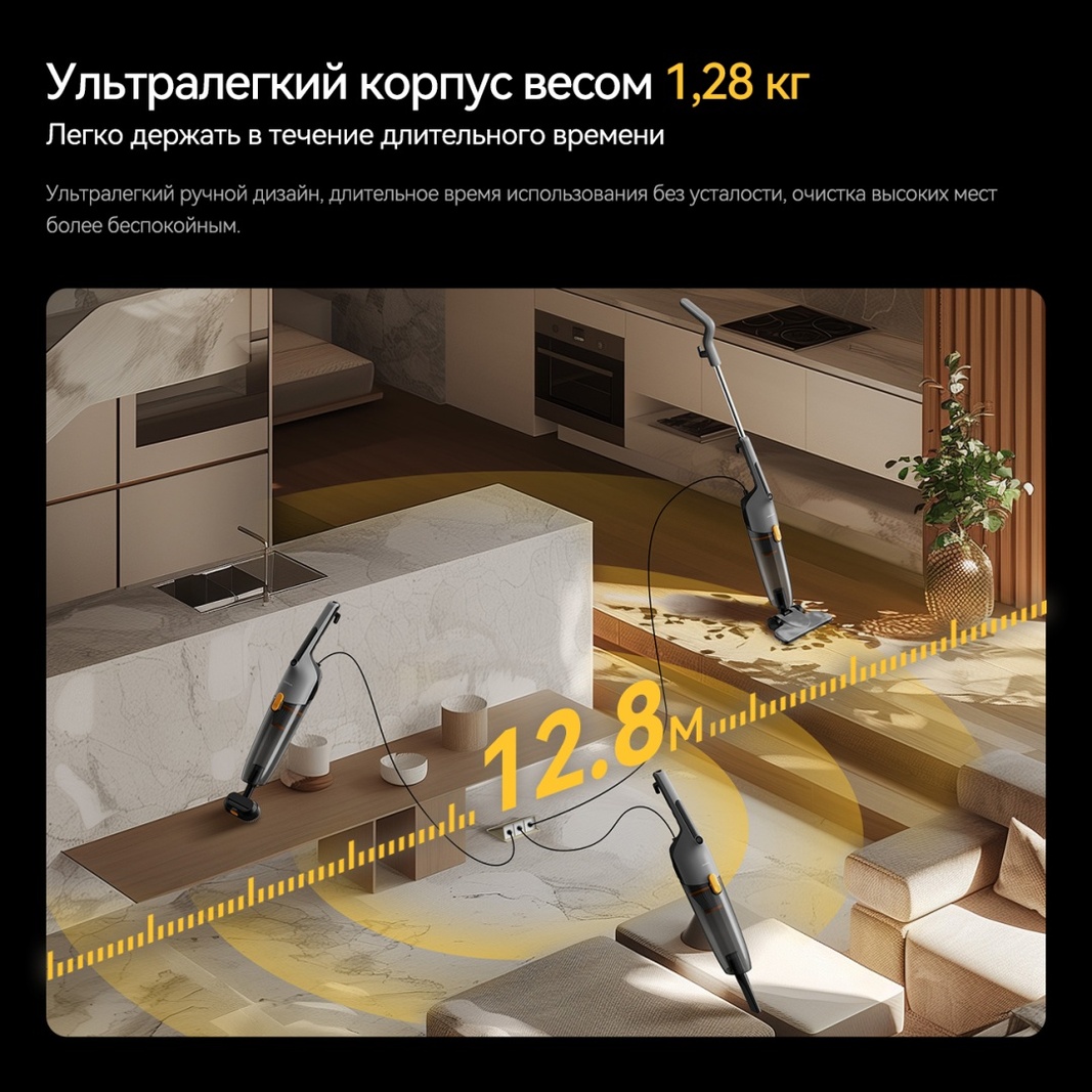 Пылесос Deerma DXAD112 серый