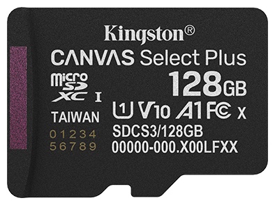 Карта памяти Kingston microSDXC SDCS3/128GBSP 128 Гб