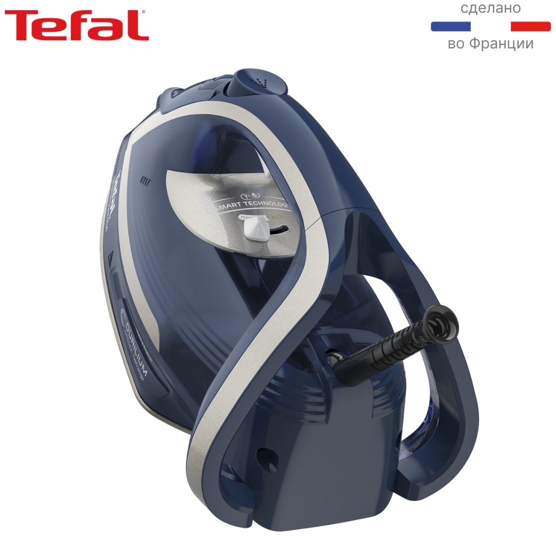 Утюг Tefal Smart Protect Plus FV6872E0, синий