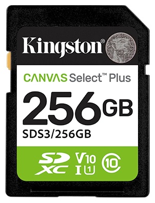 Карта памяти Kingston Secure Digital XC SDS3/256GB 256 Гб