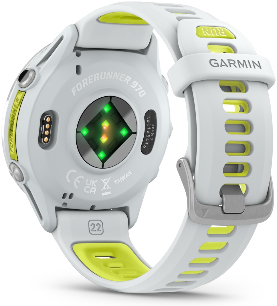 Смарт-часы Garmin Forerunner 970 47 мм белый-зеленый