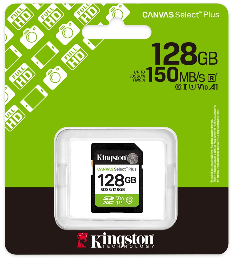 Карта памяти Kingston microSDXC SDS3/128GB 128 Гб