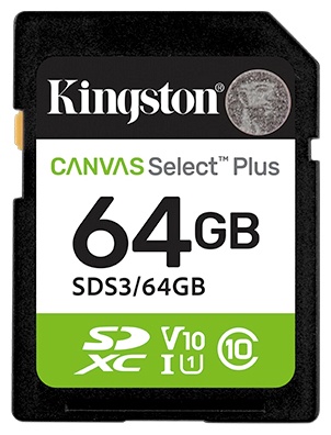 Карта памяти Kingston Secure Digital XC SDS3/64GB 64 Гб