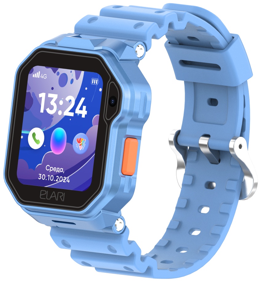 Смарт-часы Elari KidPhone Techno 4G 45 мм голубой