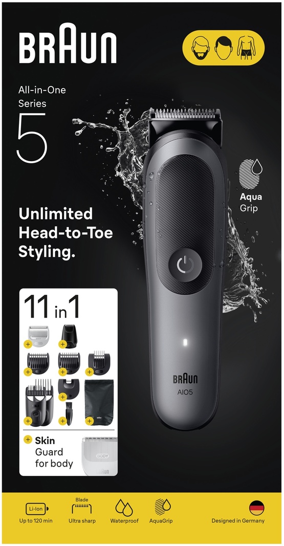 Braun триммер для бороды и усов AIO5560