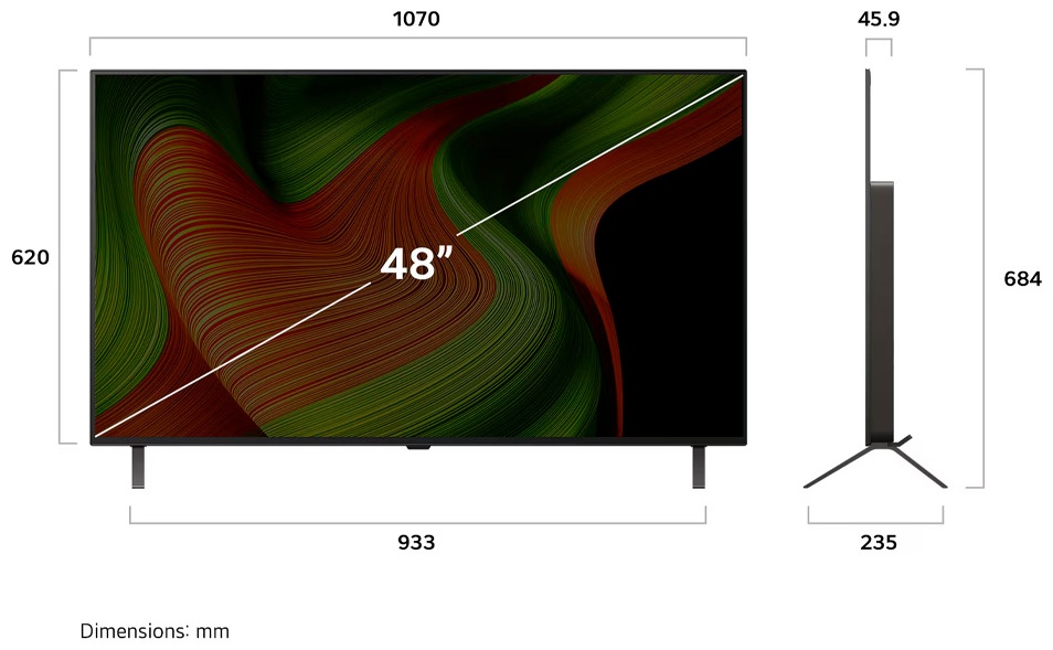 Телевизор LG OLED55B5RLA 140 см черный