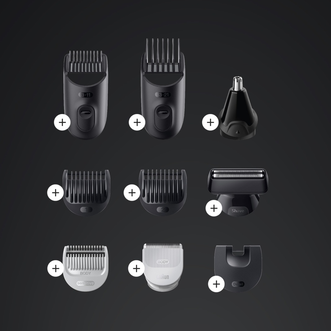 Braun триммер для бороды и усов, для носа, для ушей, для стрижки AIO7540