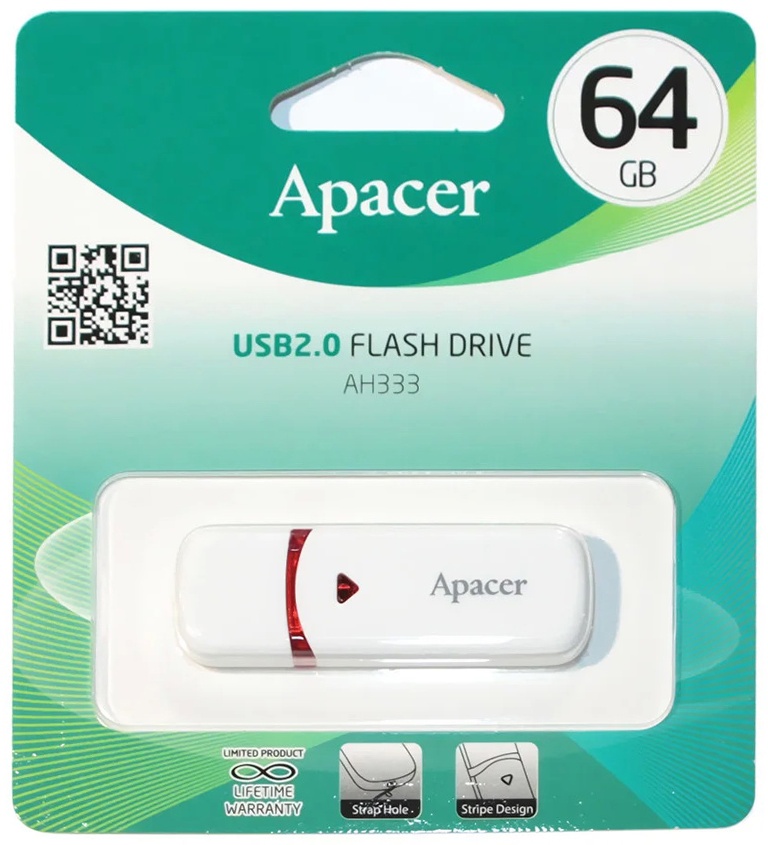 USB Flash карта Apacer AP64GAH333W-1 64 Гб