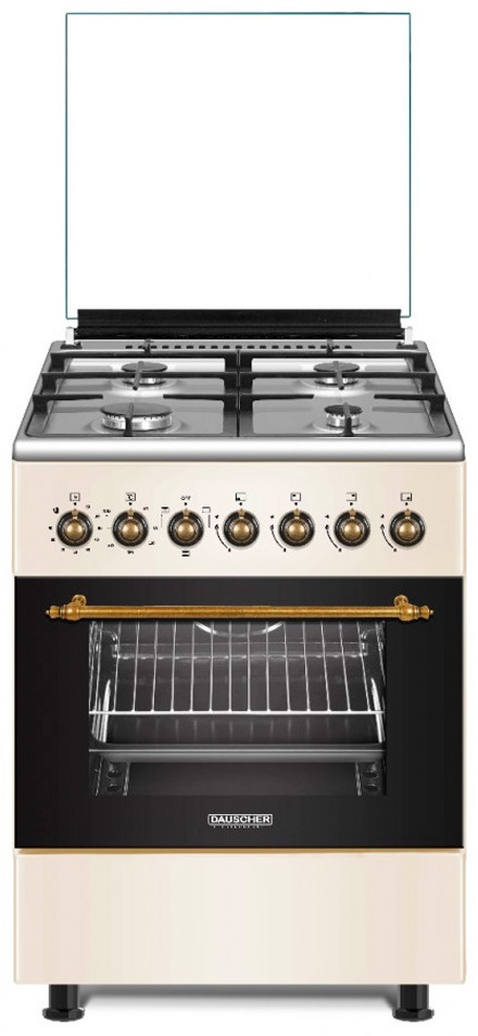 Кухонная плита Dauscher E6425BJ KZ, бежевая