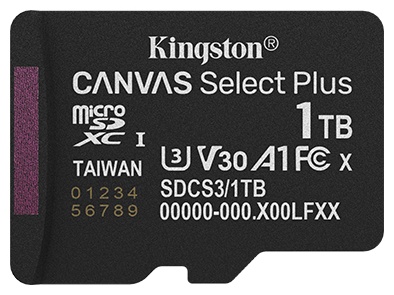 Карта памяти Kingston microSDXC SDCS3/1TBSP 1024 Гб