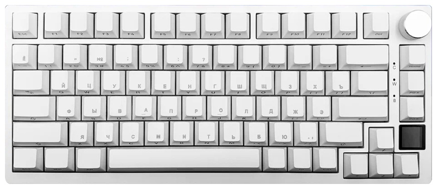 Клавиатура Ajazz AK820 PRO Gift Switch белый