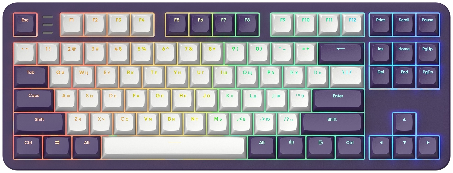 Клавиатура DARK PROJECT ALU87A Violet фиолетовый