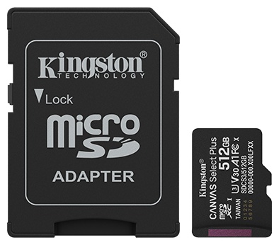 Карта памяти Kingston microSDXC SDCS3/512GB 512 Гб