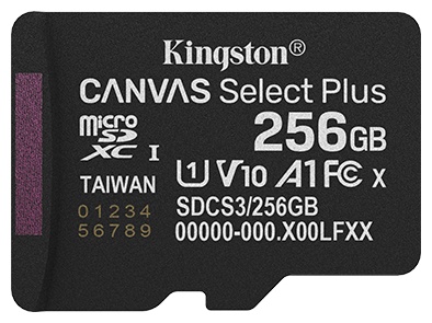 Карта памяти Kingston microSDXC SDCS3/256GBSP 256 Гб