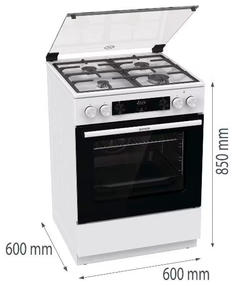 Кухонная плита Gorenje GK6C44WF, белая