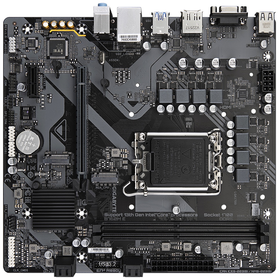 Материнская плата GIGABYTE B760M E