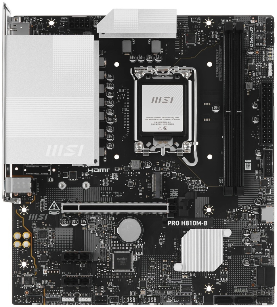 Материнская плата MSI PRO H810M-B