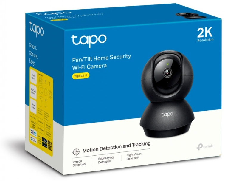 Камера видеонаблюдения TP-Link Tapo C211, 3MP, расширение 2304x1296