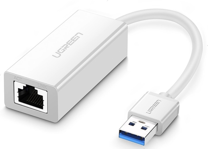Переходник Ugreen USB 3.0 A - RJ-45 0.1 м 20255