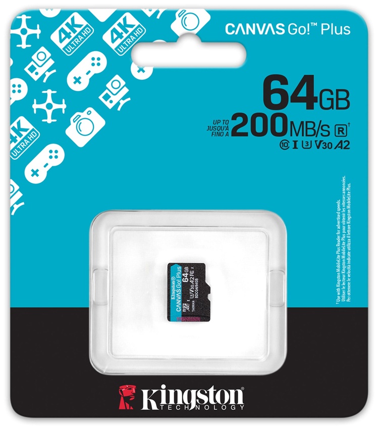 Карта памяти Kingston microSDXC SDCG4/64GBSP 64 Гб
