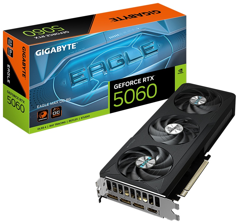 Видеокарта GIGABYTE GV-N5060EAGLEMAX OC-8GD 8 Гб