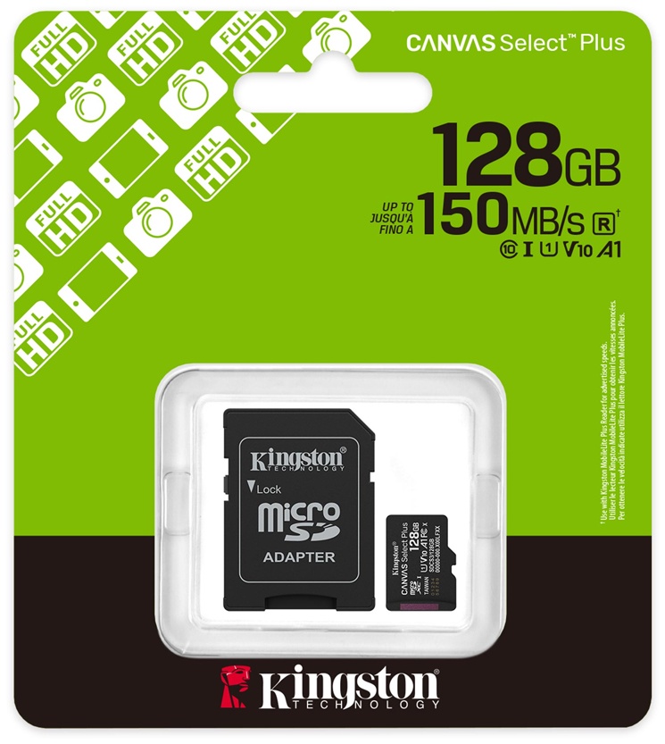 Карта памяти Kingston microSDXC SDCS3/128GB 128 Гб