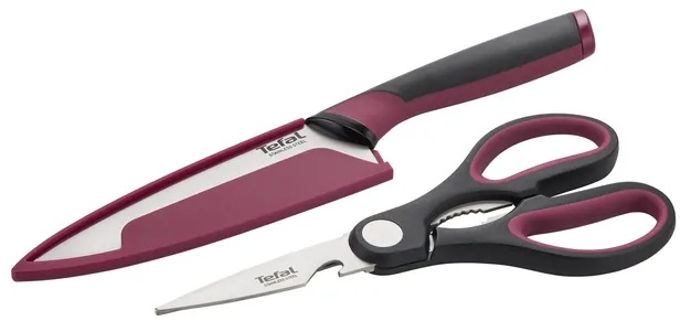 Нож Tefal поварской Comfort K250S225, лезвие: нержавеющая сталь 2 шт