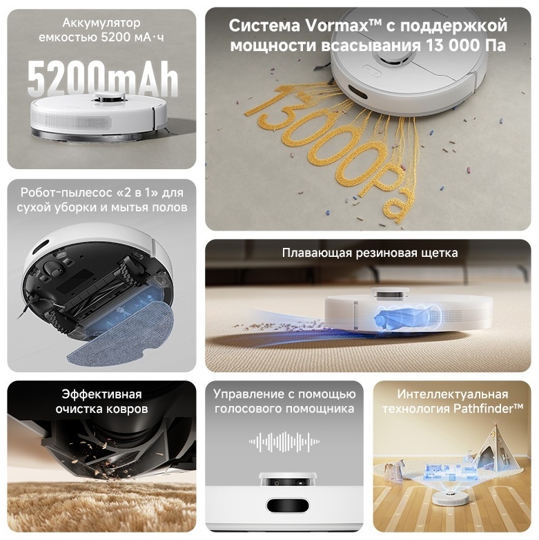 Робот-пылесос DREAME F10 RLF11SA белый