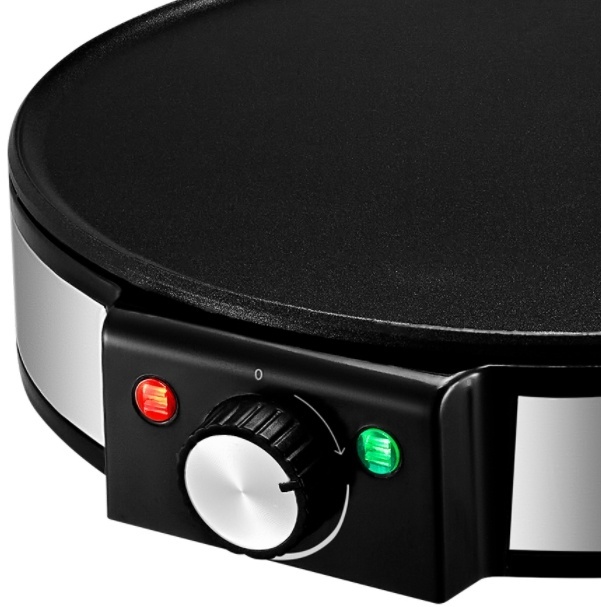 Блинница Kitfort KT-1678, черно-серебристая