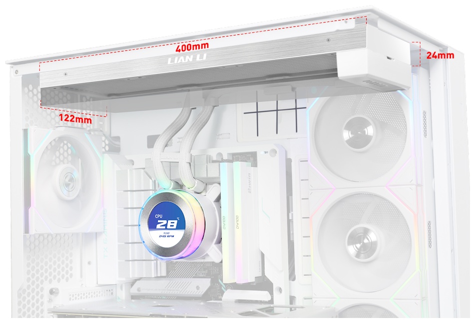 Кулер LIAN LI Hydroshift ll LCD-C 360N White G89.GHS2LCD36W.00