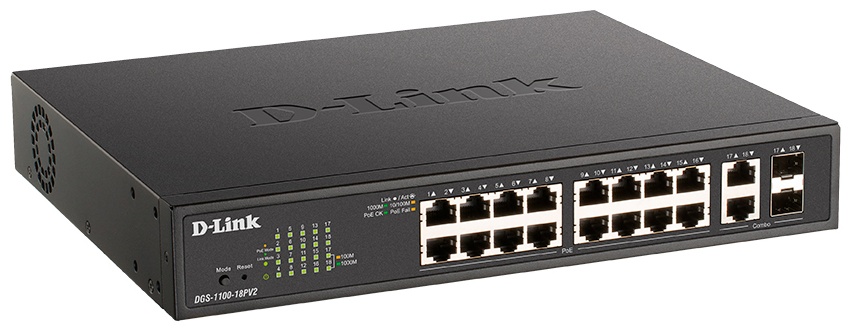 Коммутатор D-link DGS-1100-18PV2/A3A