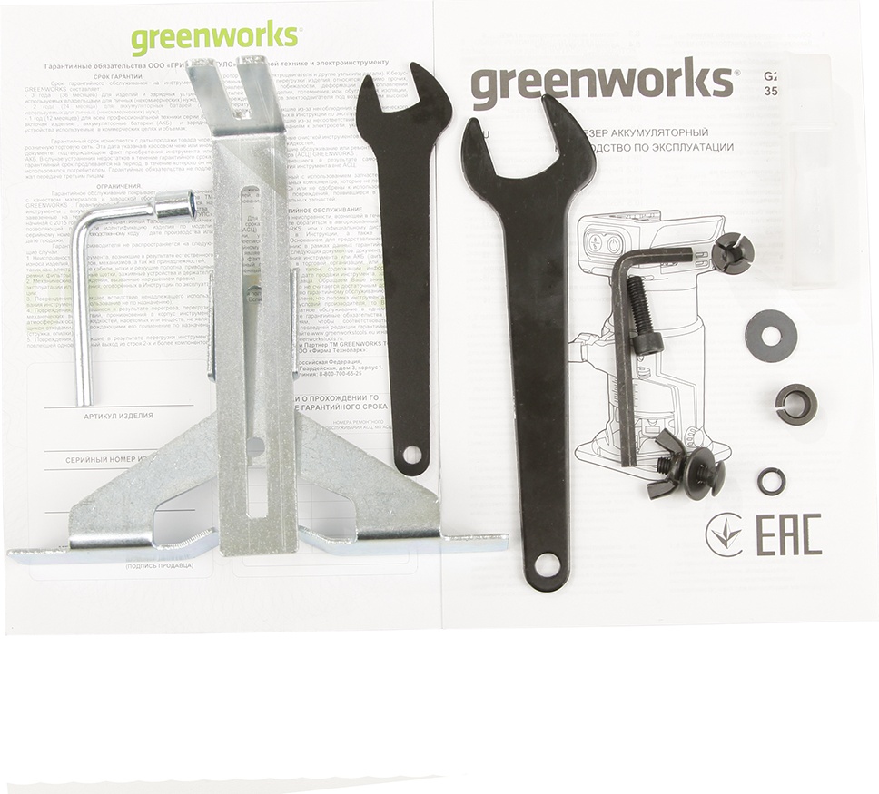 Фрезер кромочный Greenworks G24RO/3502507RU