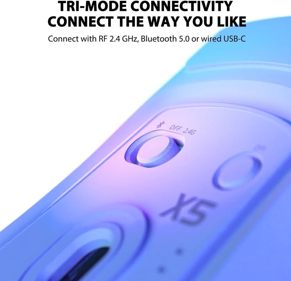 Мышь Attack Shark Attack Shark X5 RGB white белый