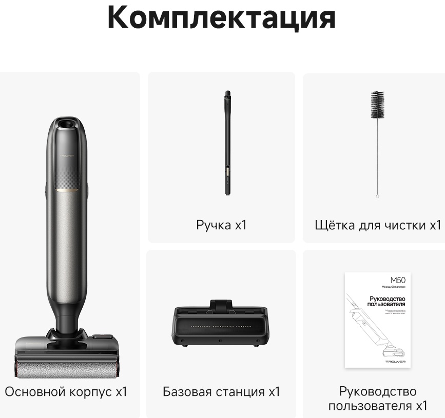 Пылесос TROUVER M50 черный